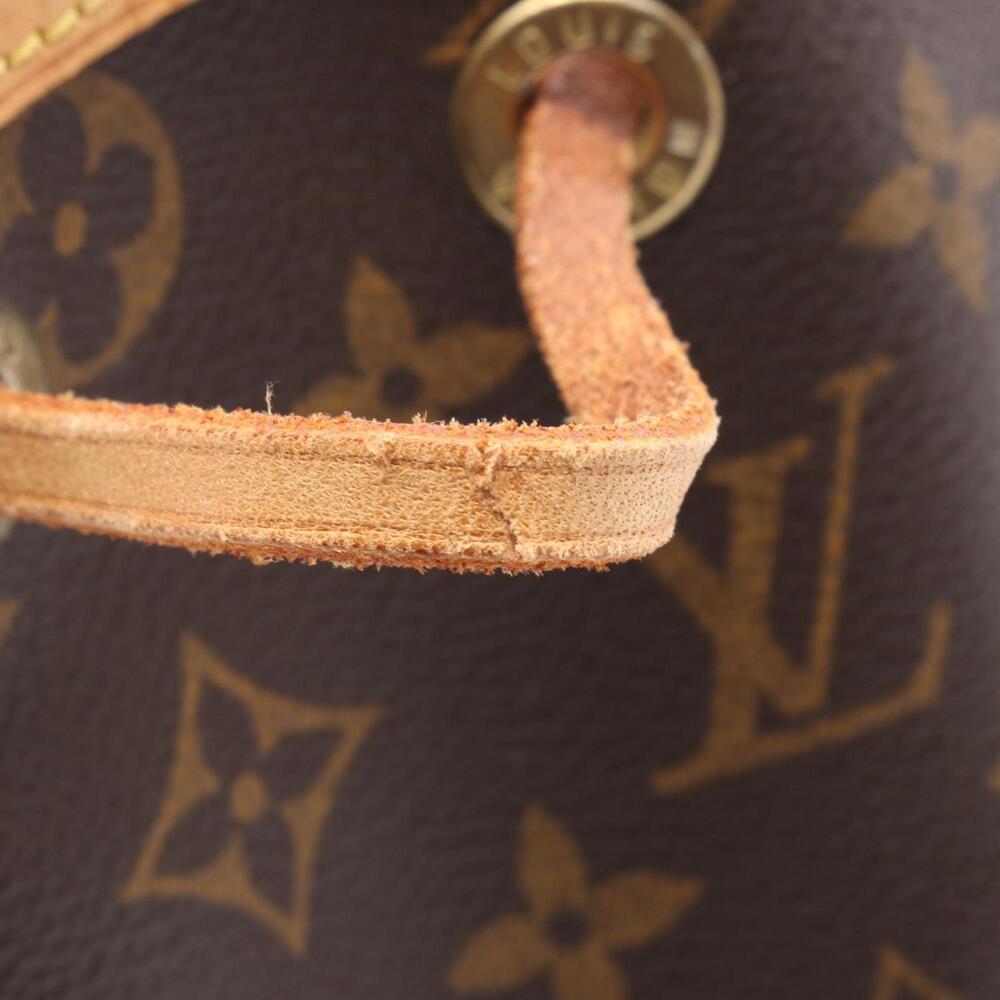 LOUIS VUITTON Authentic Brown Monogram Leather Noe Bag - Picture 6 of 11